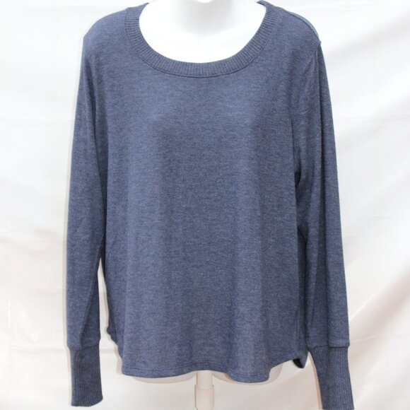 Nine West Womens Heather Mood Indigo Long Sleeve Sweater, Size XL, New with Tags - Picture 2 of 12